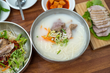 Noodle Soup with Pork - Korea Food