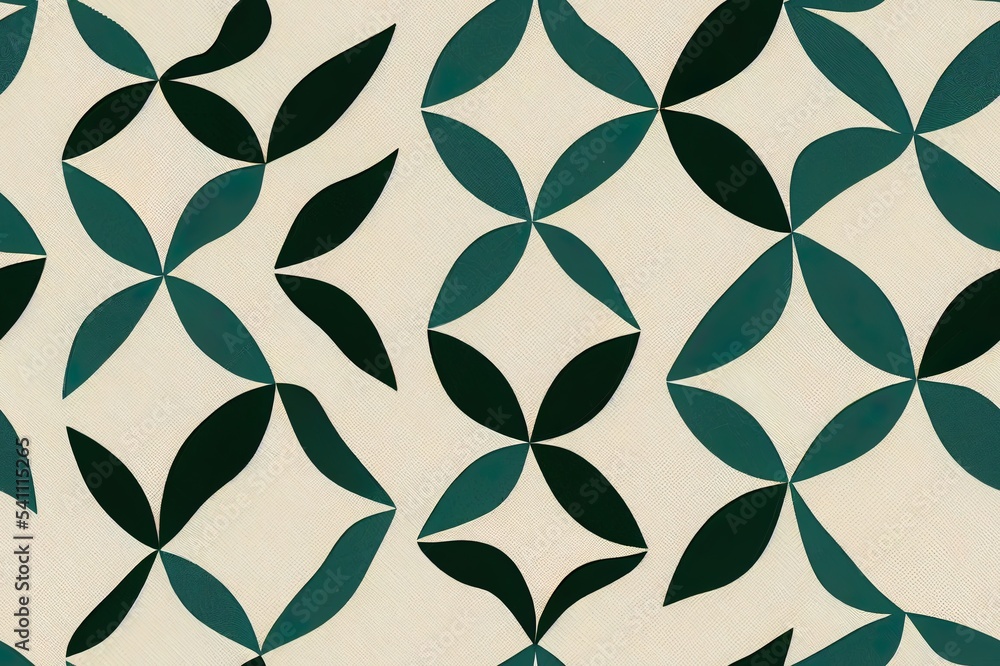Poster abstract collection of seamless patterns with leaves and geometric shapes. modern design for paper, 