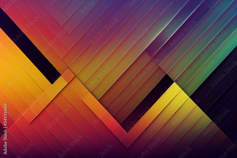 Poster 3d background with gradient geometric shapes. cutout fluid shapes, color gradient layers. cutting pa