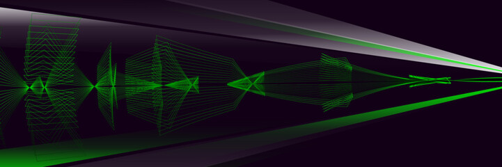 Abstract green black background