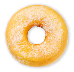 Sweet glazed donuts on a white background, Delicious glazed donuts isolated on white background...