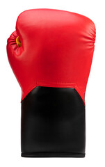 Boxing gloves isolated on white background, Red and black boxing gloves isolated on white with work path.