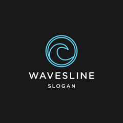 Waves logo template vector illustration design