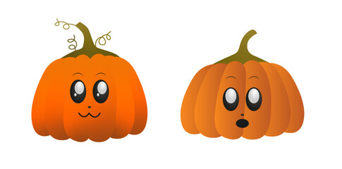 halloween pumpkin isolated on white