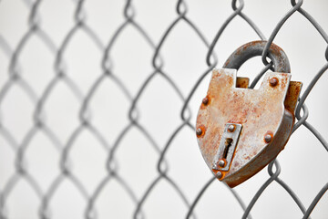 Padlocks on a Fence as a Memorial