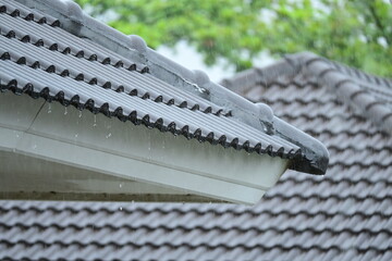 dark roof of house resident, construction industry