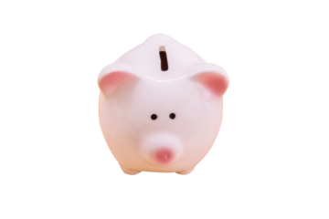 Piggy bank a container for saving money.