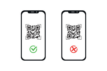 Qr code concept in smartphone.