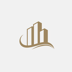 Real estate logo vector. Building real estate logo design