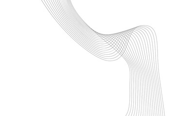 Abstract line wave element white background. Wave line element
