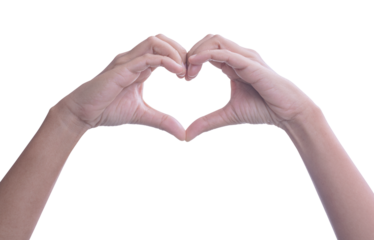 Hands making heart shape planting trees  the green bokeh background, loving the environment,protecting nature Nourishing the plants World Environment Day,Forest conservation concept.