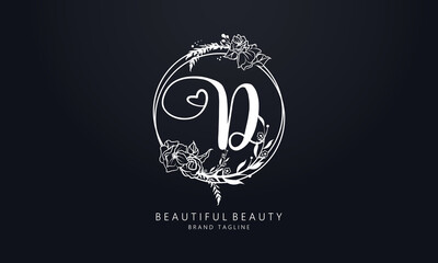 Rose love beauty vector letters for beauty and fashion brand and pink rose logo with love sign vector for valentines day and love symbol icon letters