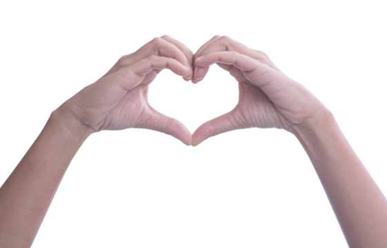 Hands making heart shape planting trees  the green bokeh background, loving the environment,protecting nature Nourishing the plants World Environment Day,Forest conservation concept.
