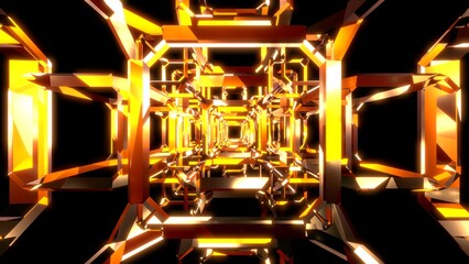 クリスタル 宝石 VJ 四角 黄色 オレンジ [別Verあり]