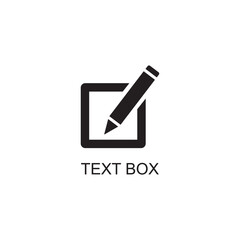 write icon , text box icon