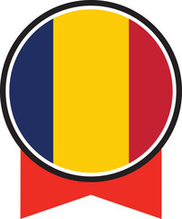 Chad flag, the flag of Chad, vector illustration	
