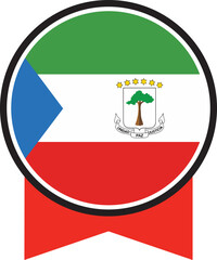 Equatorial Guinea flag, the flag of Equatorial Guinea, vector illustration	
