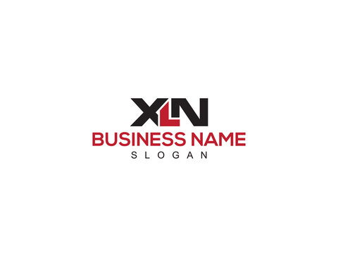 Modern Alphabet XLN x l n Logo Icon Vector Stock Image Design