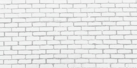 Fototapeta na wymiar White brick wall used as background