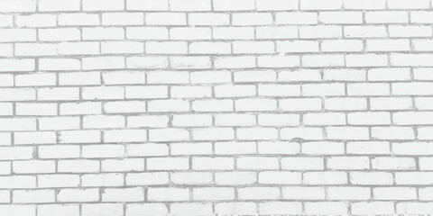 White brick wall used as background