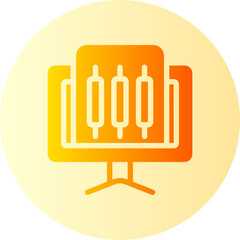 Stock Market gradient icon