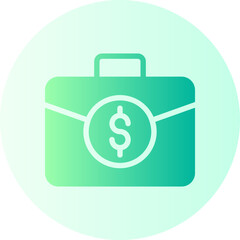 briefcase gradient icon