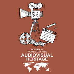 World Day For Audiovisual Heritage, poster and banner