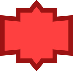 red label badge illustration