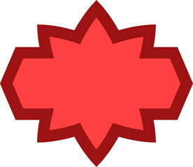 red label badge illustration