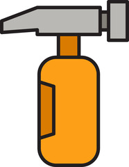 claw hammer tool icon