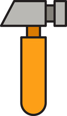 mallet hammer icon illustration
