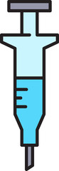 medical syringe icon illustration