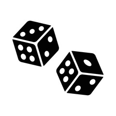 dice icon vector design template in white background