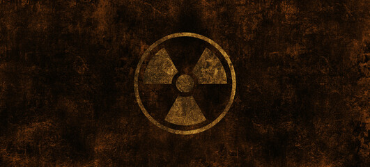 Fototapeta na wymiar nuclear sign