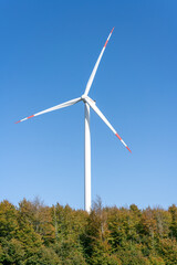 wind turbine in the wind