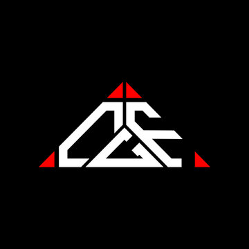 CGF letter logo creative design with vector graphic, CGF simple and modern logo in triangle shape.