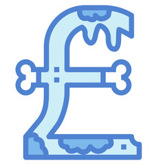 Pound two tone icon style