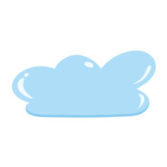 Obraz premium cartoon cloud, bright sky, bubble cloud, cloud template
