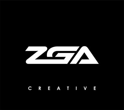ZGA Letter Initial Logo Design Template Vector Illustration