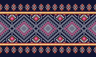 Geometric ethnic pattern for background,fabric,wrapping,clothing,wallpaper,Batik,carpet,embroidery style.