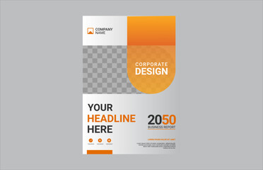 Professional corporate book cover template