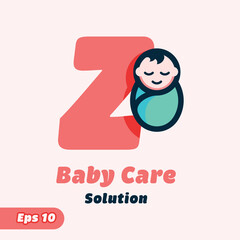 Alphabet Z Baby Care Logo