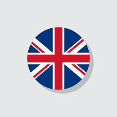 United Kingdom flag flat icon