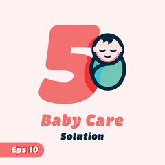Numeric 5 Baby Care Logo