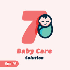 Numeric 7 Baby Care Logo