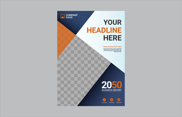 Professional corporate book cover template