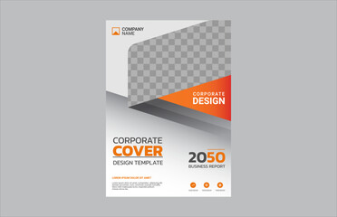 Professional corporate book cover template