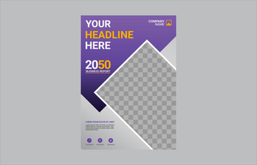 Modern business annual report template