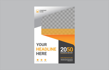 Modern business annual report template