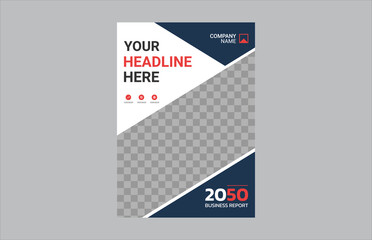 Modern business annual report template